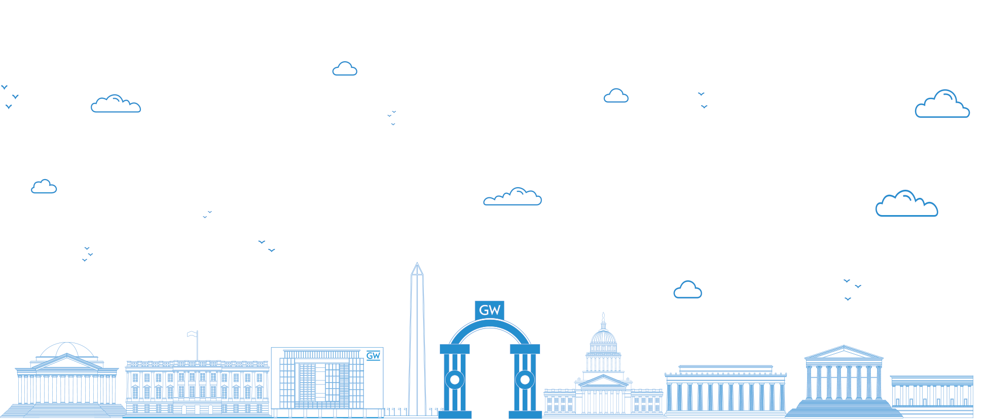 DC skyline feature GW at its center